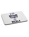 I Heart Boys That Heart EDM Mousepad-TooLoud-White-Davson Sales