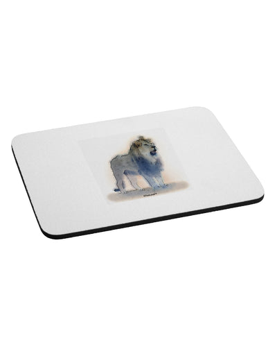 Lion Watercolor B Mousepad-TooLoud-White-Davson Sales