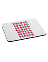 Christmas Red and Green Houndstooth Mousepad-TooLoud-White-Davson Sales