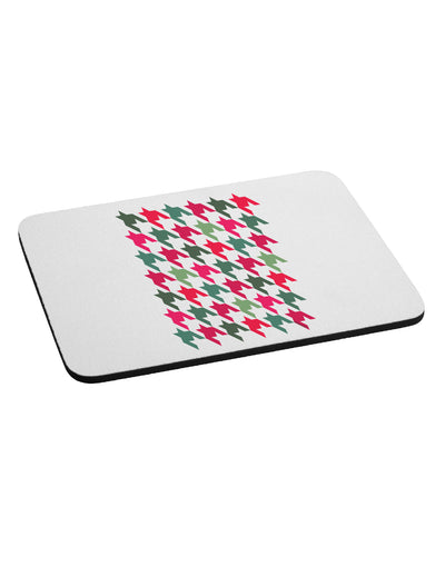 Christmas Red and Green Houndstooth Mousepad-TooLoud-White-Davson Sales