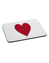 Big Red Heart Valentine's Day Mousepad-TooLoud-White-Davson Sales