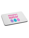 TooLoud Eggspert Hunter - Easter - Pink Mousepad-TooLoud-White-Davson Sales