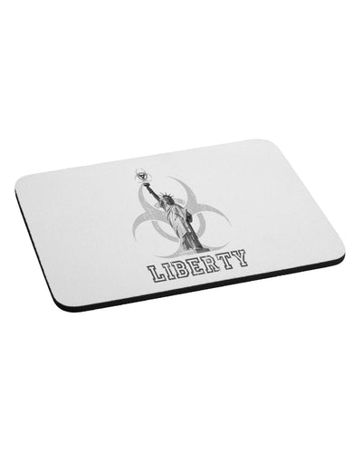 Biohazard Statue of Liberty - Liberty Mousepad-TooLoud-White-Davson Sales