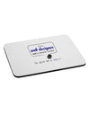 TooLoud Web Designer Not Miracle Worker Mousepad-TooLoud-White-Davson Sales