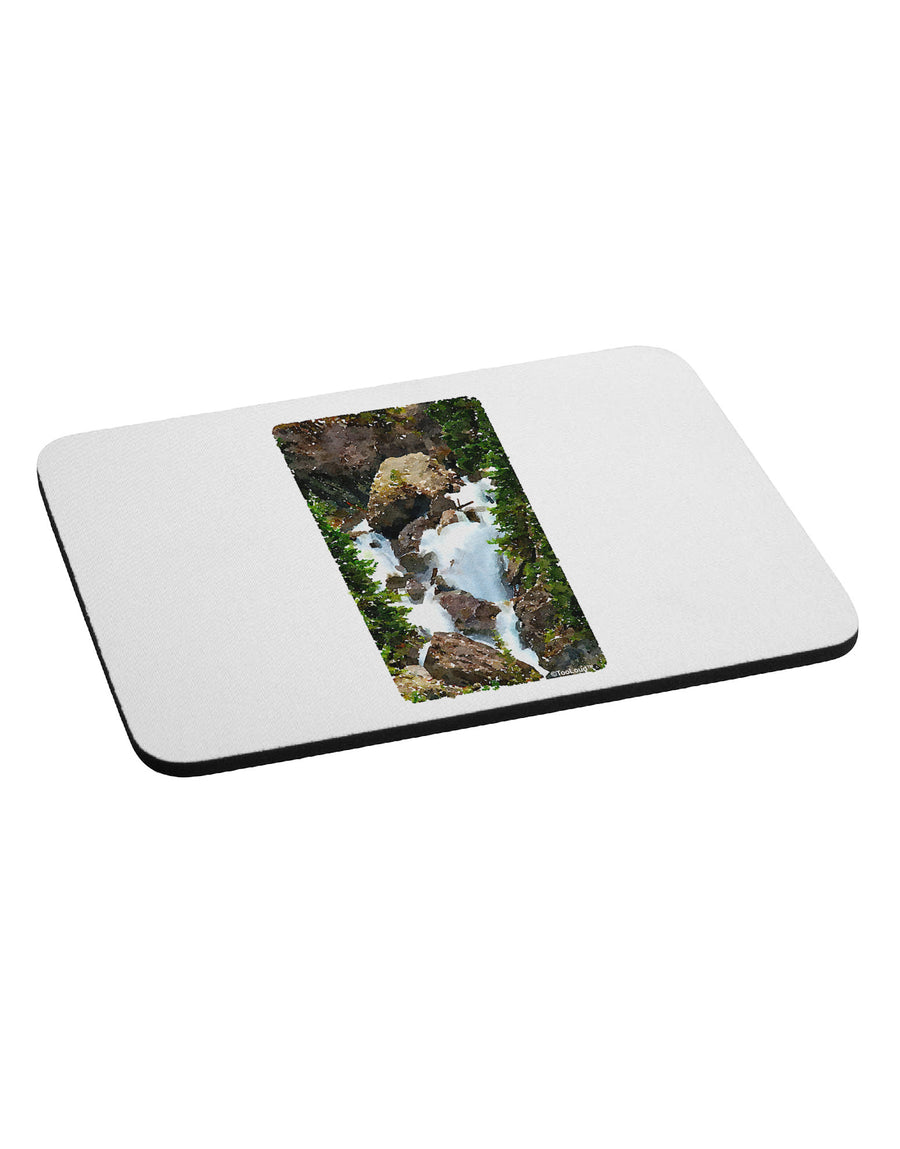 TooLoud Waterfall Watercolor Mousepad-TooLoud-White-Davson Sales