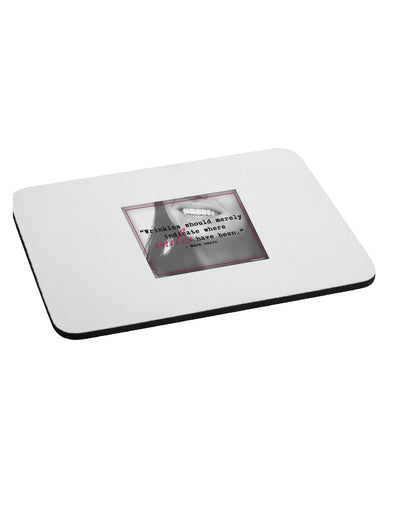 Where Smiles Mark Twain Mousepad-TooLoud-White-Davson Sales