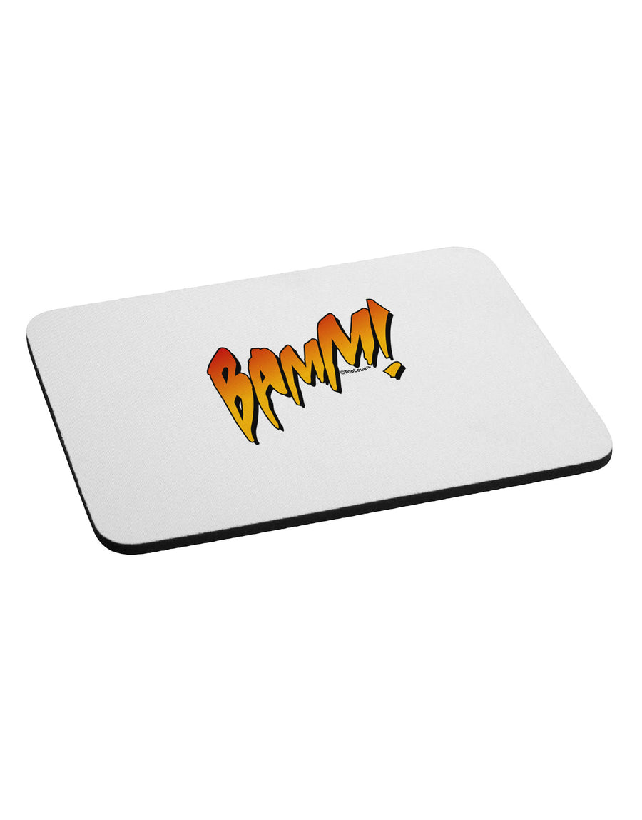 Onomatopoeia BAMM Mousepad-TooLoud-White-Davson Sales