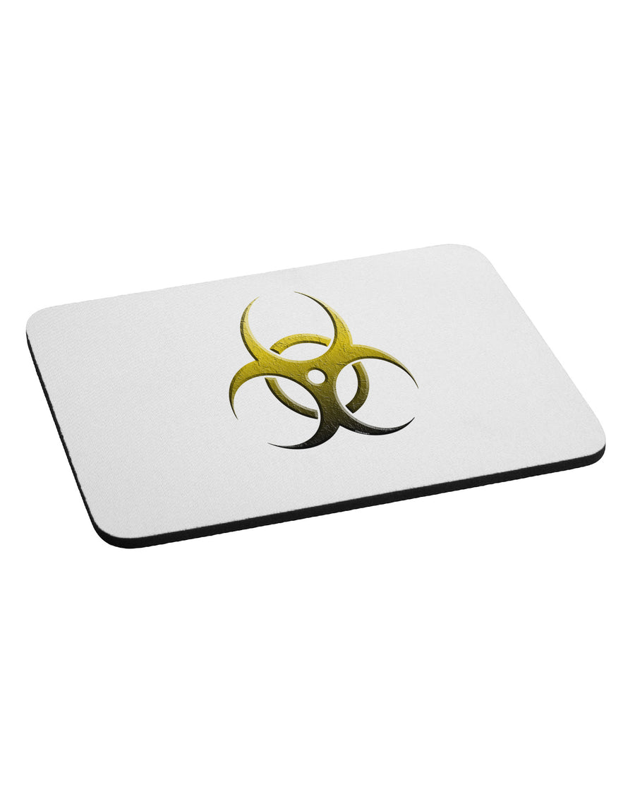 Biohazard Symbol Yellow Stone Apocalypse Mousepad-TooLoud-White-Davson Sales