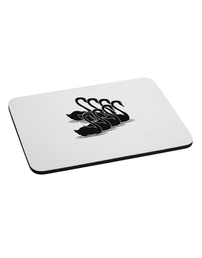 Seven Swans A Swimming Mousepad-TooLoud-White-Davson Sales