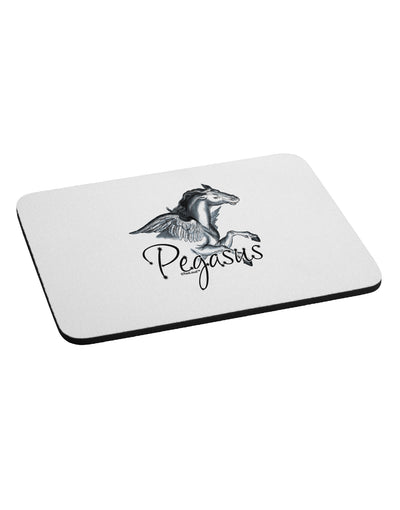 Pegasus Color Illustration Mousepad-TooLoud-White-Davson Sales