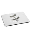 Thank A Veteran Mousepad-TooLoud-White-Davson Sales