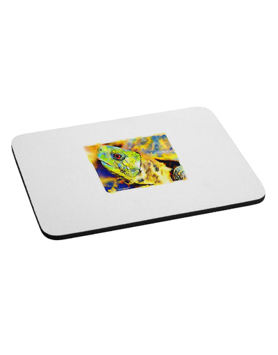 Menacing Turtle Watercolor Mousepad-TooLoud-White-Davson Sales