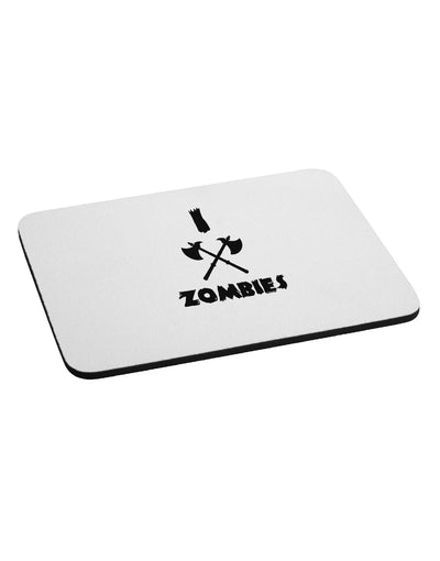 I Axe Zombies - Funny Apocalypse Mousepad-TooLoud-White-Davson Sales