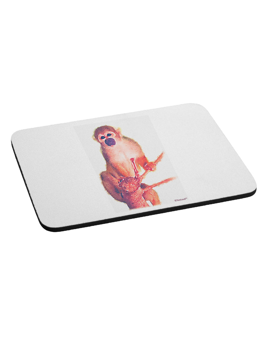 Monkey in Tree Watercolor Mousepad-TooLoud-White-Davson Sales