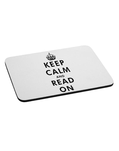 Keep Calm and Read On Mousepad-TooLoud-White-Davson Sales