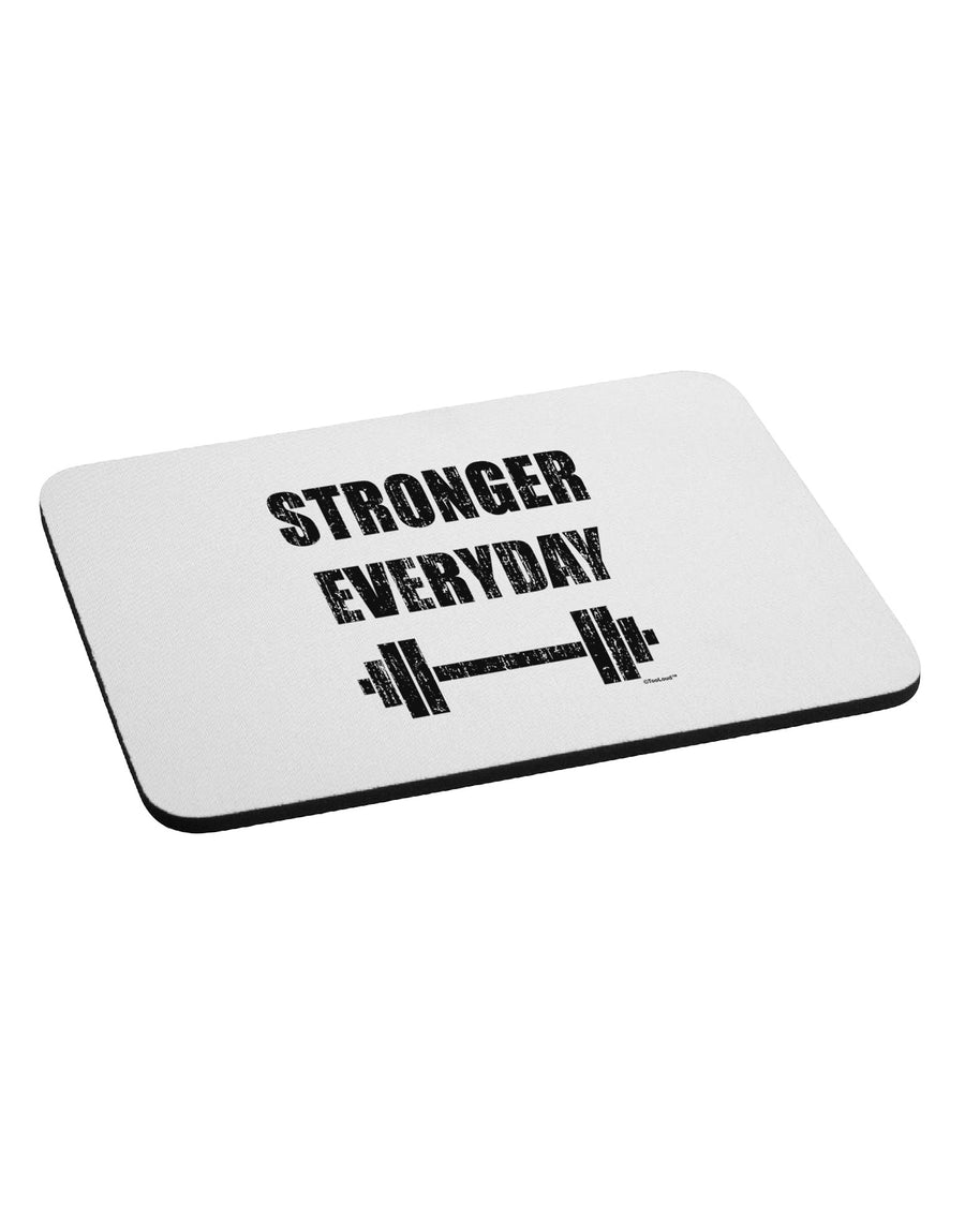 Stronger Everyday Gym Workout Mousepad-TooLoud-White-Davson Sales