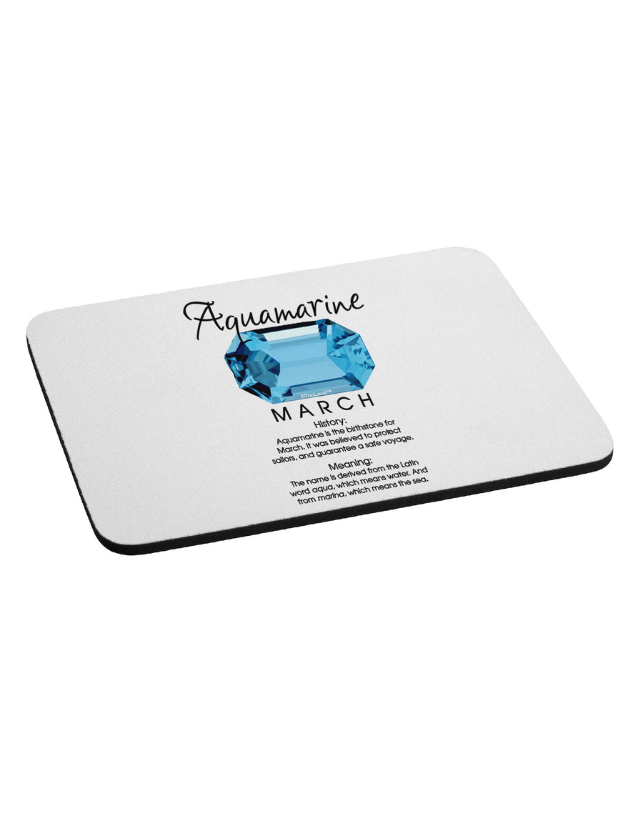 Birthstone Aquamarine Mousepad by TooLoud-TooLoud-White-Davson Sales