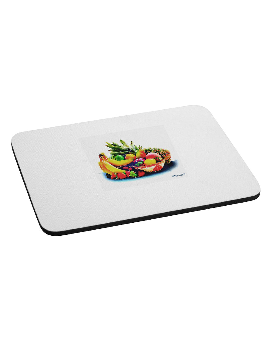 TooLoud Watercolor Fruit Bowl 3 Mousepad-TooLoud-White-Davson Sales