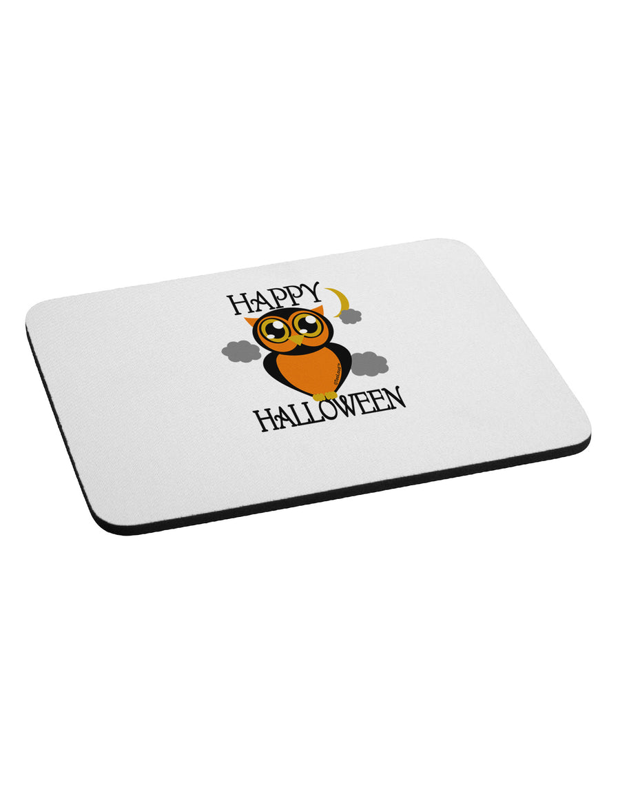 Owl Orange Text Mousepad-TooLoud-White-Davson Sales