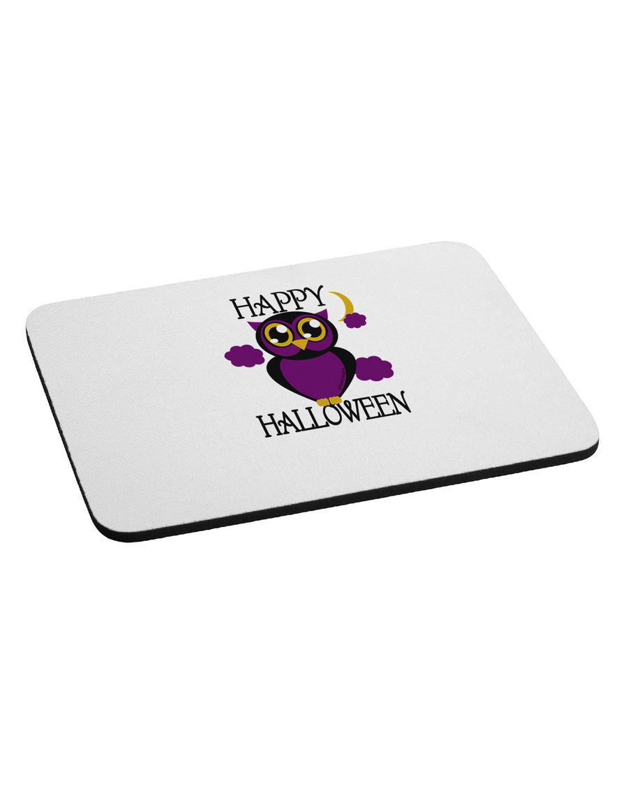 Owl Purple Text Mousepad-TooLoud-White-Davson Sales