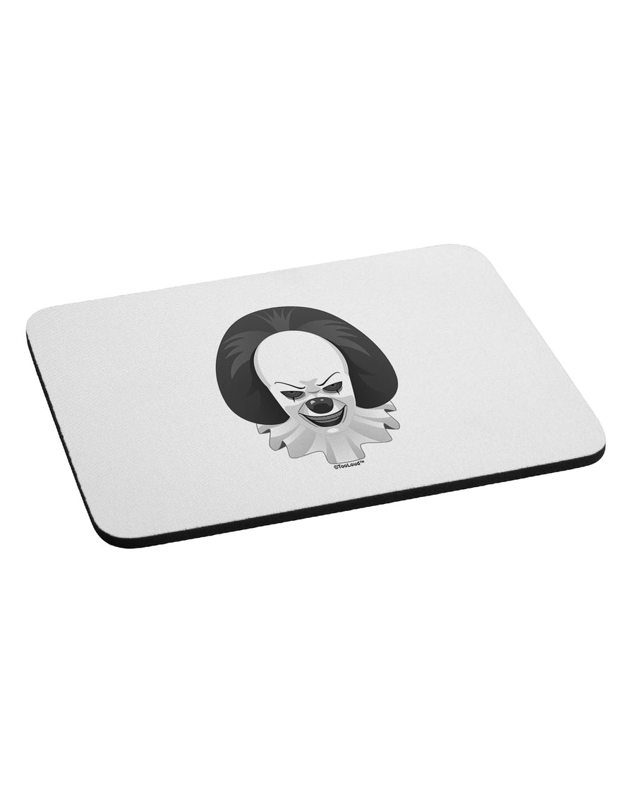 Scary Clown Grayscale Mousepad-TooLoud-White-Davson Sales