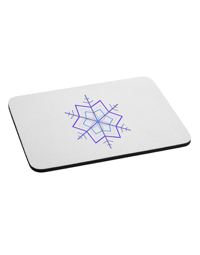 Snowflake Star Christmas Mousepad-TooLoud-White-Davson Sales