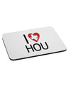 I Heart Houston Mousepad-TooLoud-White-Davson Sales