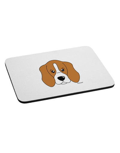 Cute Beagle Dog Mousepad by TooLoud-TooLoud-White-Davson Sales