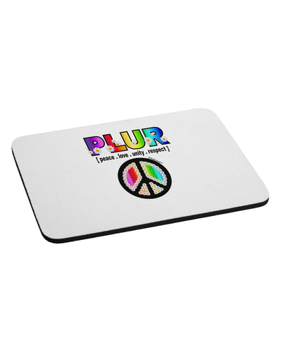 PLUR Rainbow Mousepad-TooLoud-White-Davson Sales