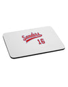 Sanders Jersey 16 Mousepad-TooLoud-White-Davson Sales