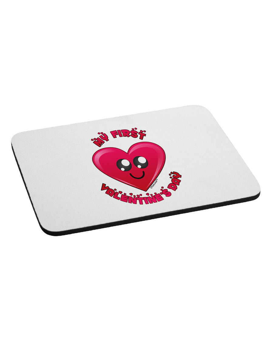 My First Valentine's Day Mousepad-TooLoud-White-Davson Sales