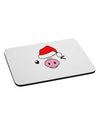 Kyu-T Face Oinkz Santa Hat Boy Pig Mousepad-TooLoud-White-Davson Sales