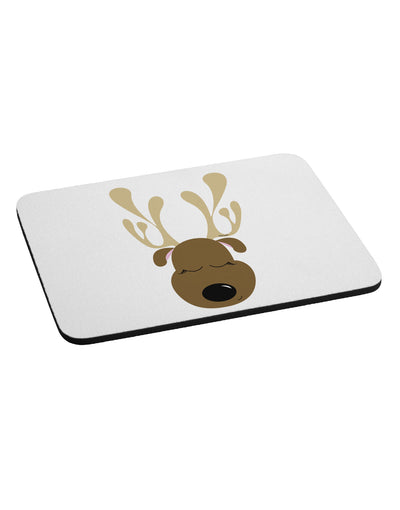 Cute Reindeer Face Christmas Mousepad-TooLoud-White-Davson Sales