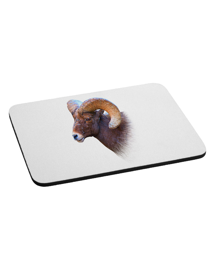 Majestic Bighorn Ram Mousepad-TooLoud-White-Davson Sales