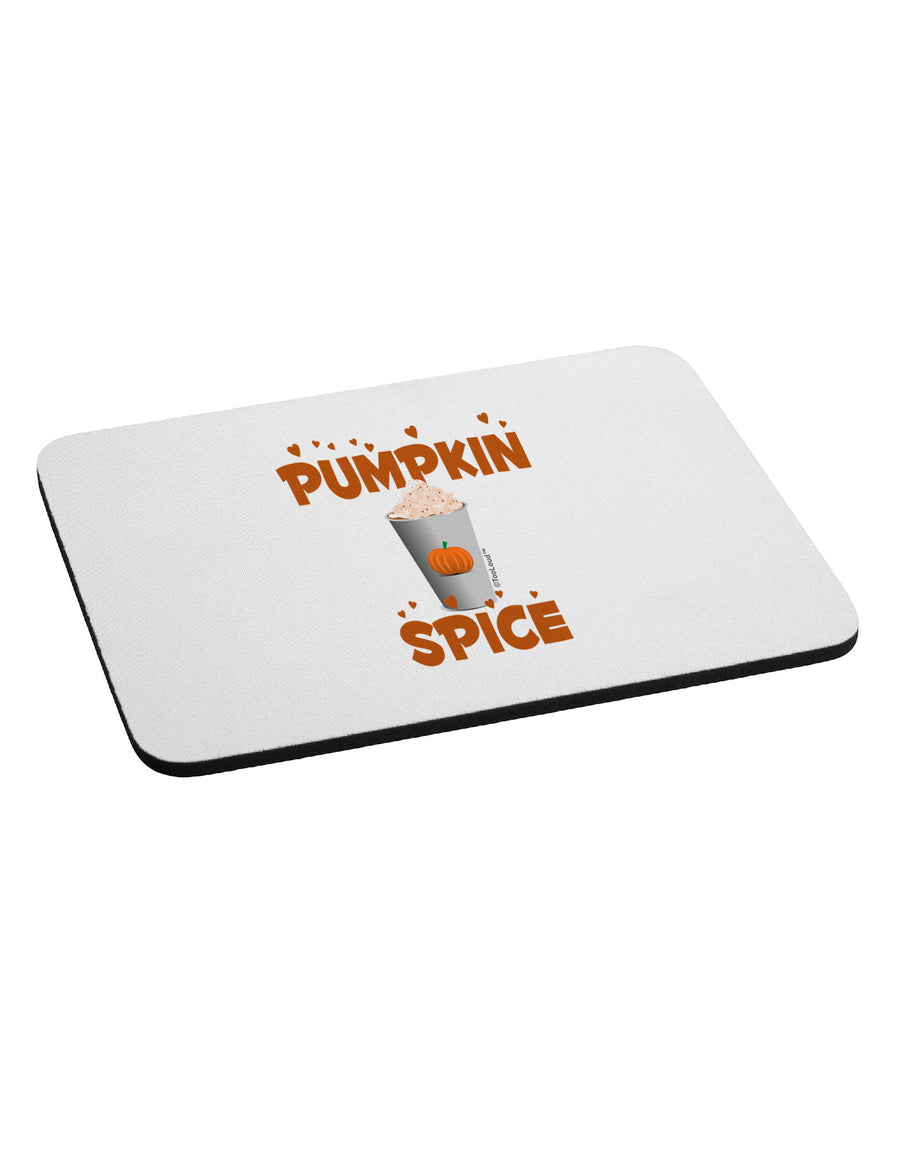 Pumpkin Spice Latte Hearts Mousepad-TooLoud-White-Davson Sales