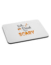 Eat Drink Scary Black Mousepad-TooLoud-White-Davson Sales