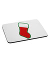 Cute Faux Applique Christmas Stocking Mousepad-TooLoud-White-Davson Sales