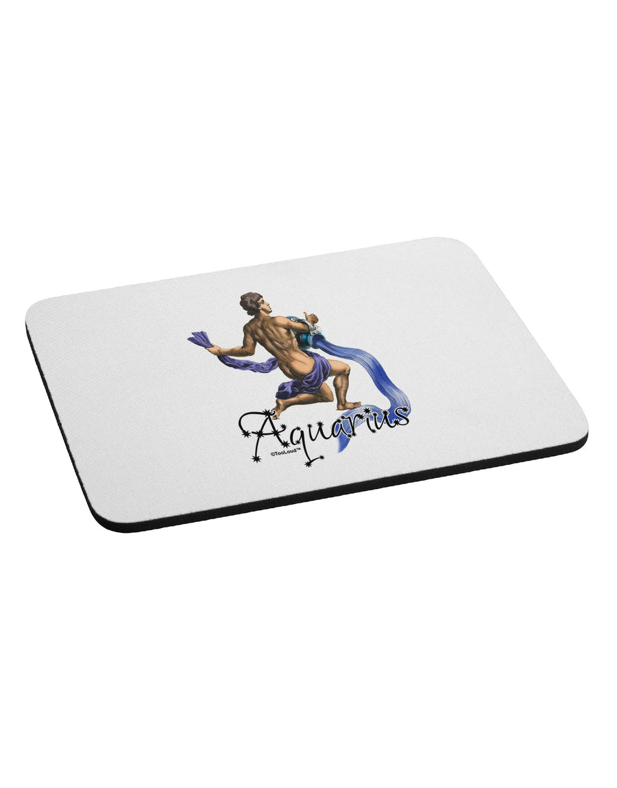 Aquarius Color Illustration Mousepad-TooLoud-White-Davson Sales