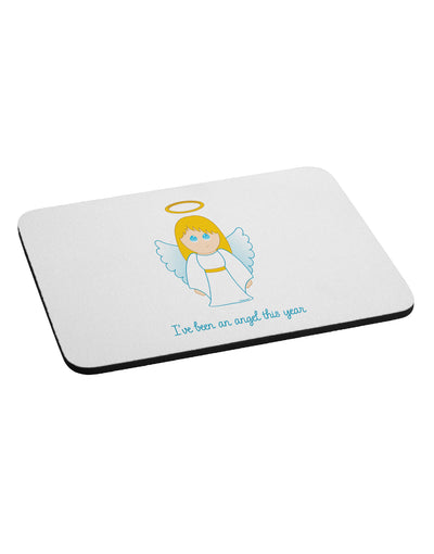 I've Been An Angel This Year Cute Christmas Angel Mousepad-TooLoud-White-Davson Sales