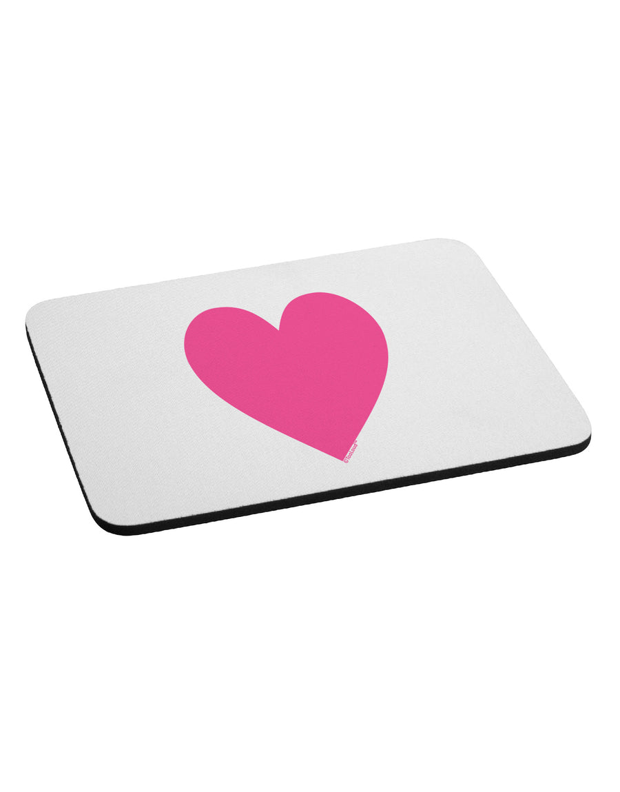 Big Pink Heart Valentine's Day Mousepad-TooLoud-White-Davson Sales