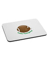 Football Turkey Happy Thanksgiving Mousepad-TooLoud-White-Davson Sales