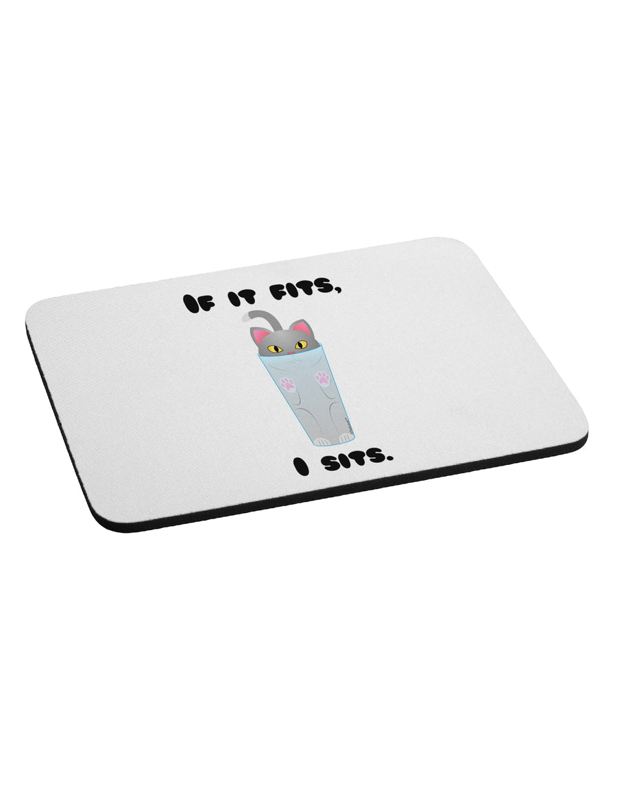 If It Fits - Cute Cat Design Mousepad by TooLoud-TooLoud-White-Davson Sales