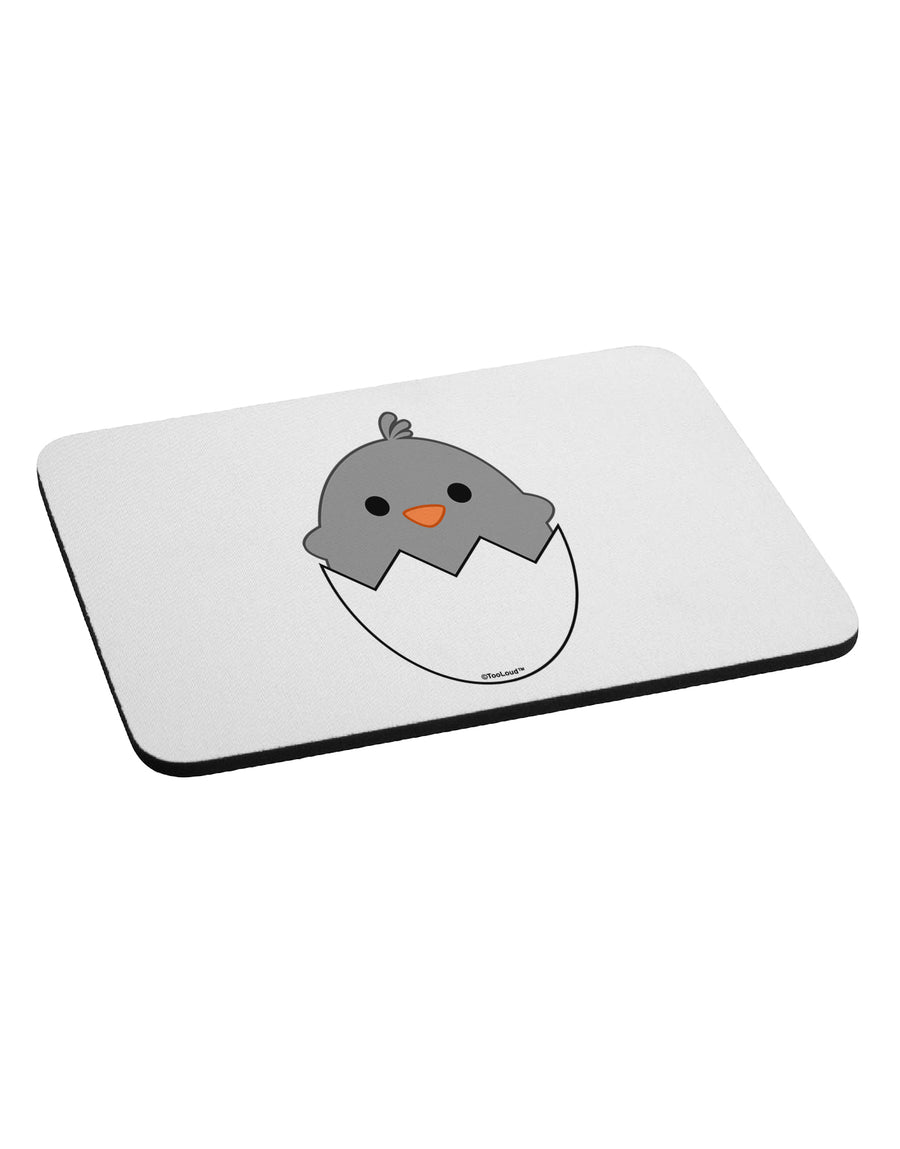 Cute Hatching Chick - Gray Mousepad by TooLoud-TooLoud-White-Davson Sales