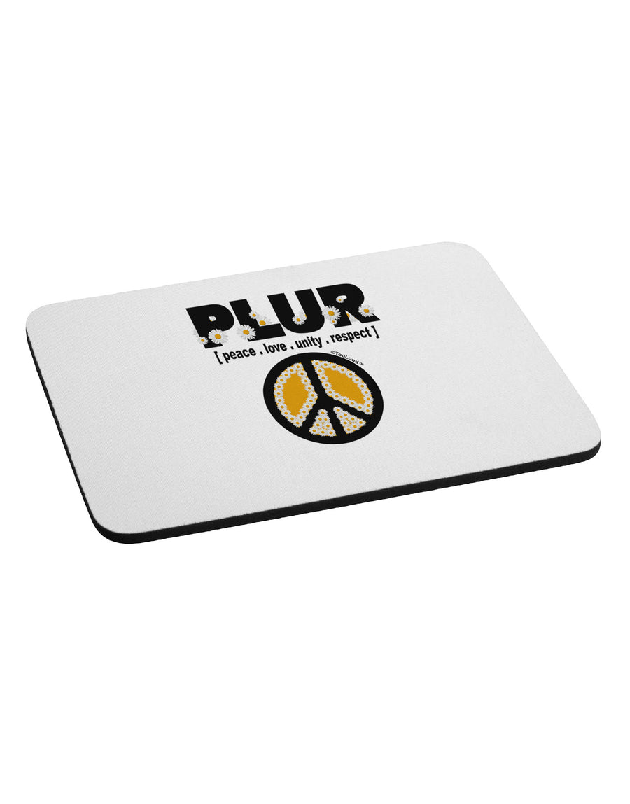 PLUR Daisies Mousepad-TooLoud-White-Davson Sales