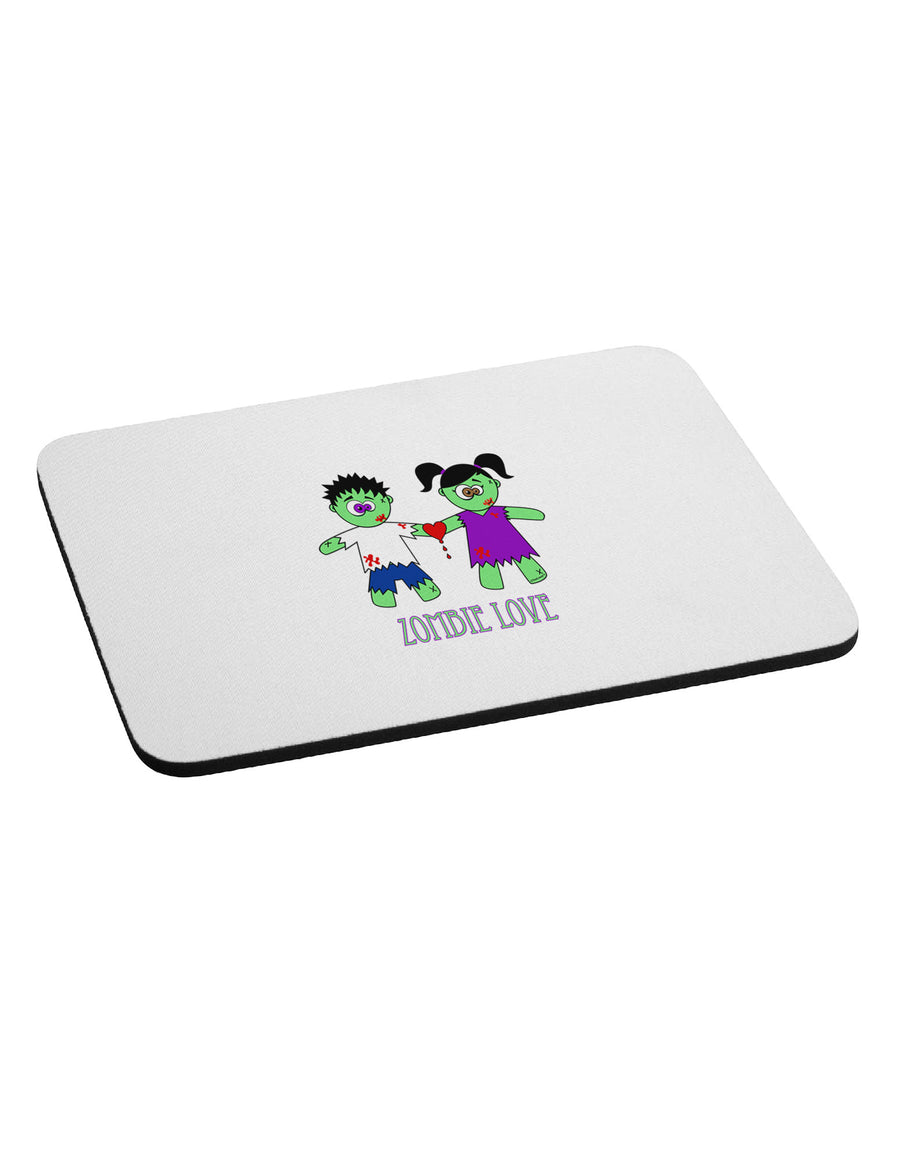 Zombie Love Couple Halloween Mousepad-TooLoud-White-Davson Sales