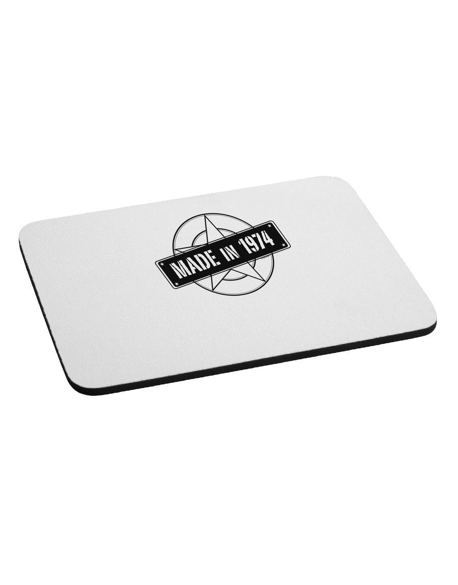 40th Birthday Made In Birth Year 1974 Mousepad-TooLoud-White-Davson Sales