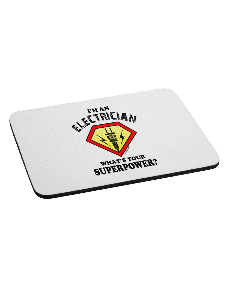 Electrician - Superpower Mousepad-TooLoud-White-Davson Sales