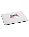 Straight Savage Mousepad-TooLoud-White-Davson Sales