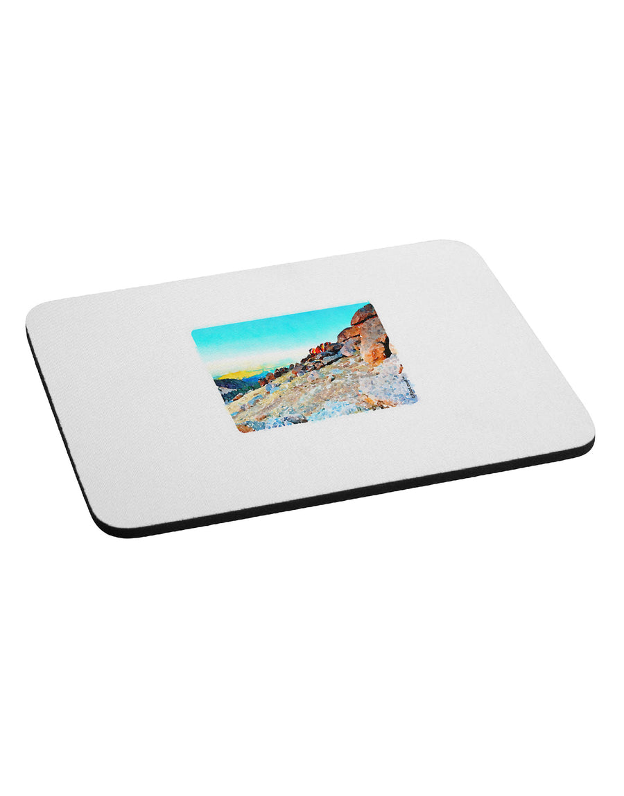 CO Rockies View Watercolor Mousepad-TooLoud-White-Davson Sales