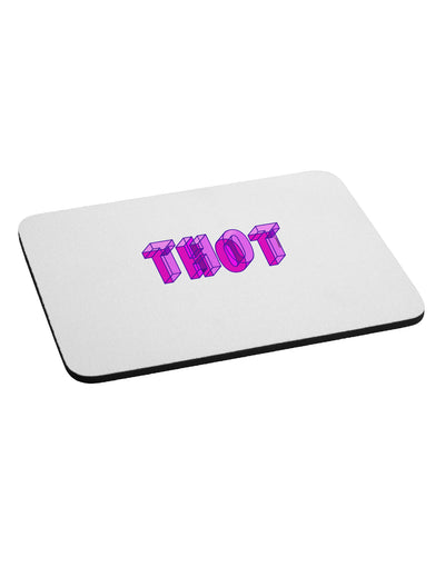 THOT Artistic Text Mousepad-TooLoud-White-Davson Sales